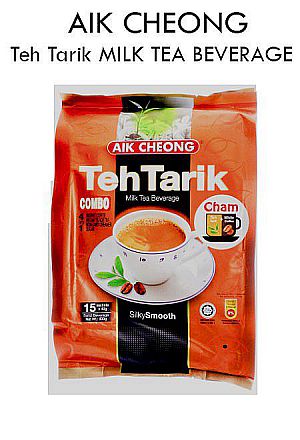 AIK CHEONG Teh Tarik Milk Tea Beverage Sachet Combo 4 in 1 Satuan Malaysia Ori -  A234B