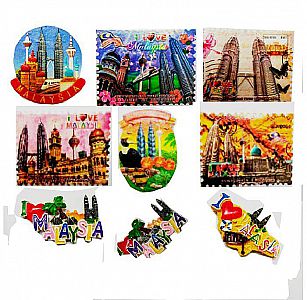 Magnet Kulkas Petronas Malaysia Kuala Lumpur I Love Asia Lemari Es &ndash; A237