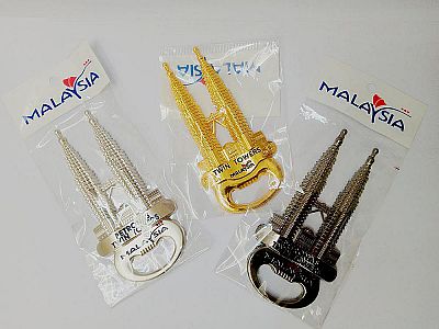Pembuka Tutup Botol Menara Petronas Bottle Opener Souvenir Cantik Impor Malaysia Twin Towers – A239