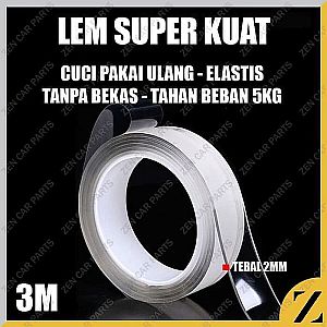 Nano Magic Tape Transparant Washable Reuse Uvy Grip Isolasi 3 cm x 3 m Panjang &ndash; A245