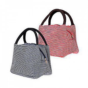 Cooler Bag Strip Motif Tas Bekal Corak Karakter Stripe Aneka Warna Tempat Bahan Kain  - 946
