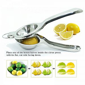 Lemon Squeezer Stainless Steel Manual Lime Alat Peras Lemon Hand Press Perasan Lemon Jeruk – 391