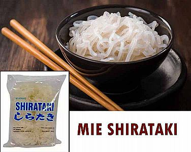 Mie Kering Shirataki 250 gr Dry Shirataki Makanan Diet Enak Gurih Rendah Kalori – A299