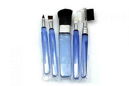 Kuas Make Up Set 5 Kuas Kosmetik 5 in 1 Harga Per Set Brush Makeup Pembersih Wajah - 360