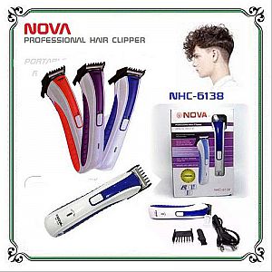 Alat Cukur NOVA NHC 6138 Hair Clipper Potong Rambut Re Charge Kumis Jenggot Elektrik Otomatis -&nbsp;A302