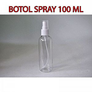 Botol Spray 100 ml Besar Botol Plastik Spray Bottle Warna Bening Transparan Volume 100 mili -  A391C
