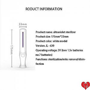 UV Sterilizer Stick Disinfection Portable Ultraviolet LED JL-630 Desinfektan Sinar Steril – A426