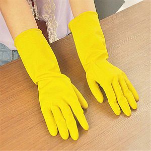 Sarung Tangan Latex Cuci Pelindung Anti Lengket Kuman Virus Bakteri Bersih Higienis – 729