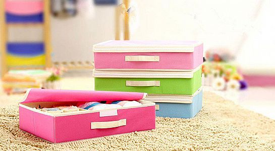 Underwear Box Storage 15 + 1 Foldable Organizer Celana Dalam Bra Kaos Kaki Dasi – A438